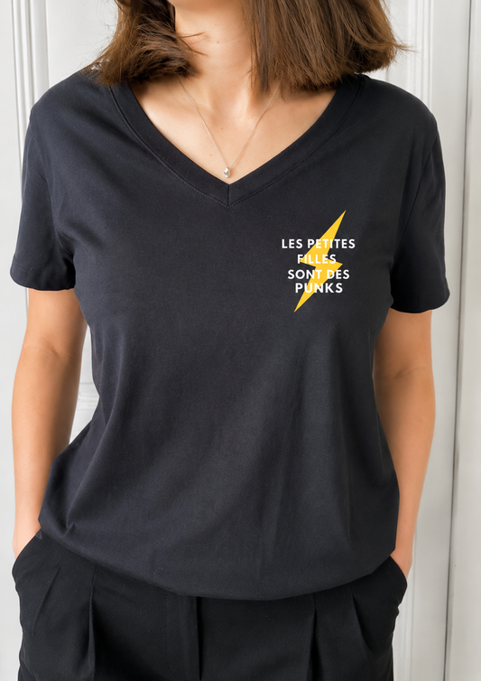 Tee-shirt col V PUNK