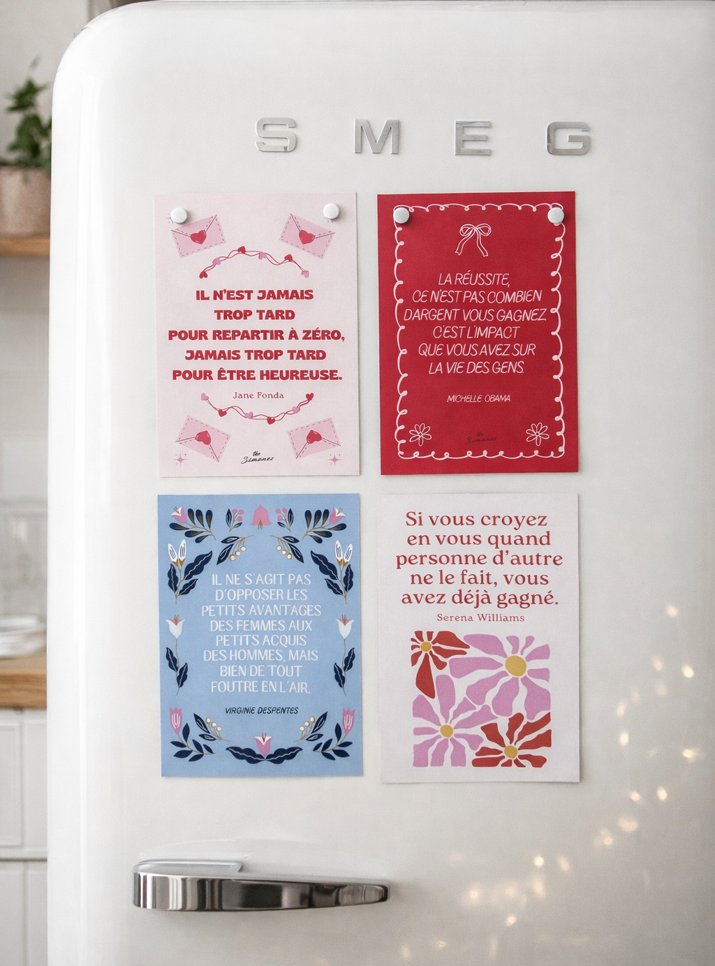 Lot de 4 cartes postales - LES CONTEMPORAINES