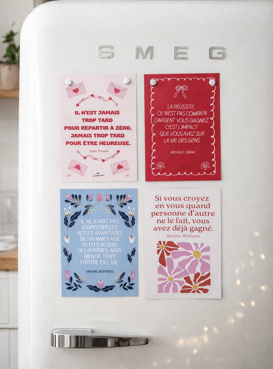 Lot de 4 cartes postales - LES CONTEMPORAINES