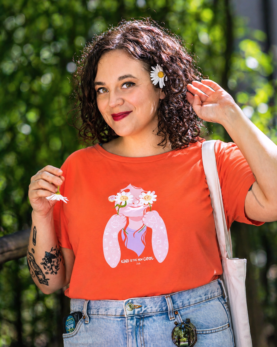 Tee-shirt KIND IS THE NEW COOL - Collab' Emilie Theillard