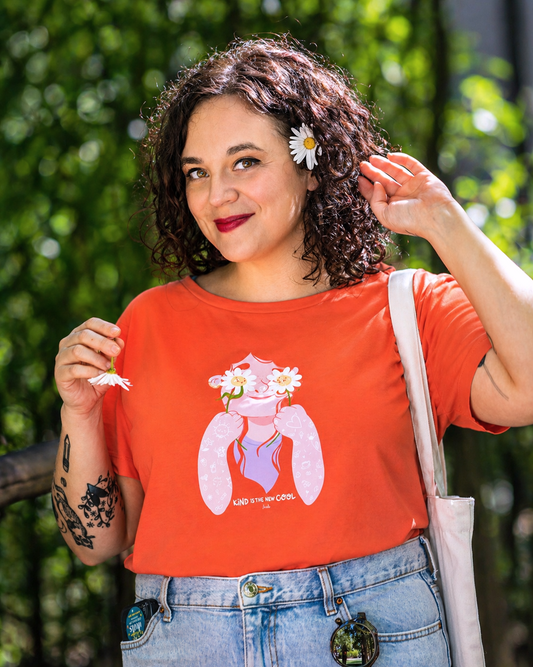 Tee-shirt KIND IS THE NEW COOL - Collab' Emilie Theillard