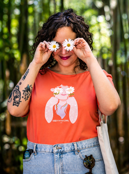 Tee-shirt KIND IS THE NEW COOL - Collab' Emilie Theillard