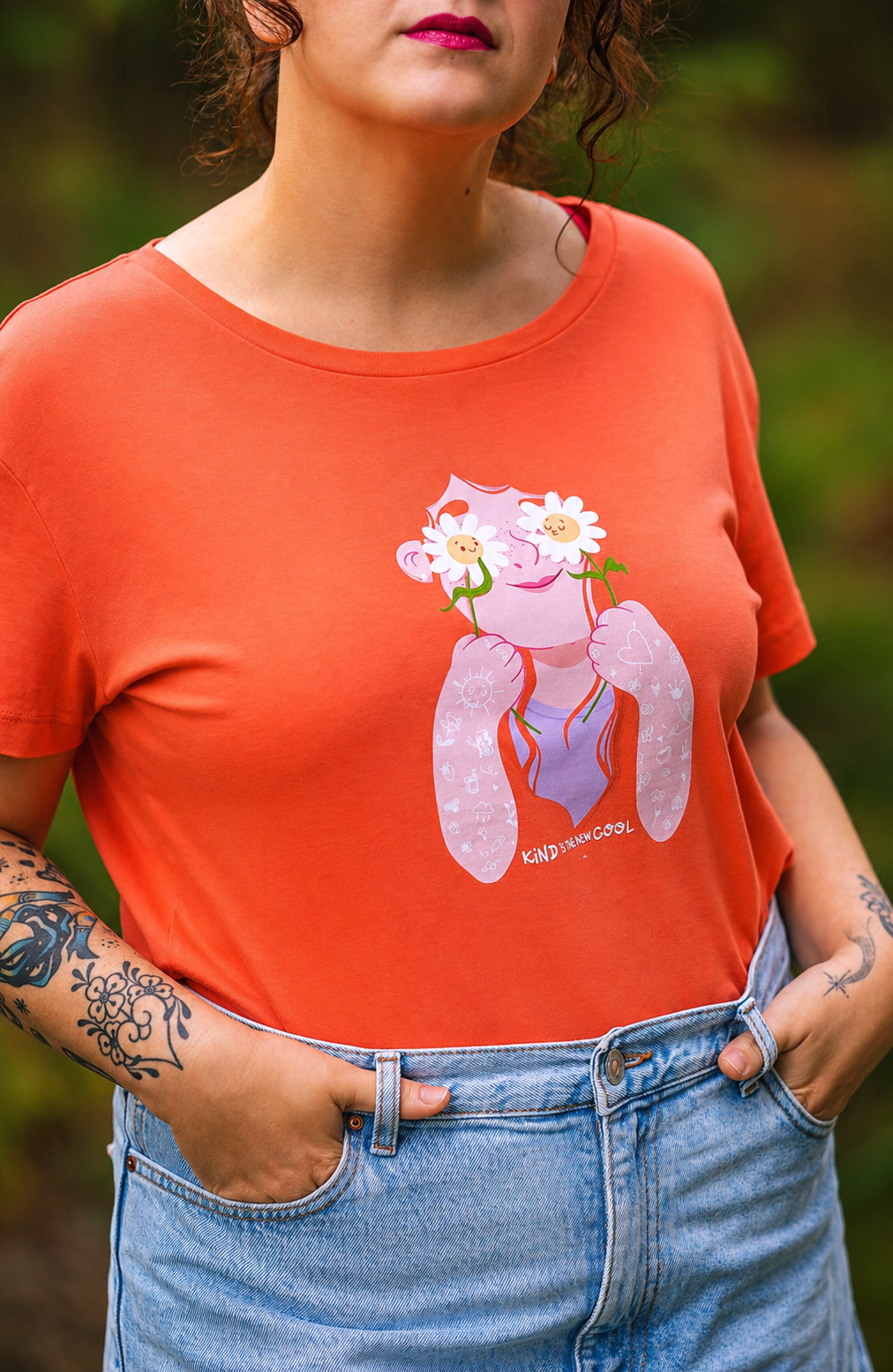 Tee-shirt KIND IS THE NEW COOL - Collab' Emilie Theillard