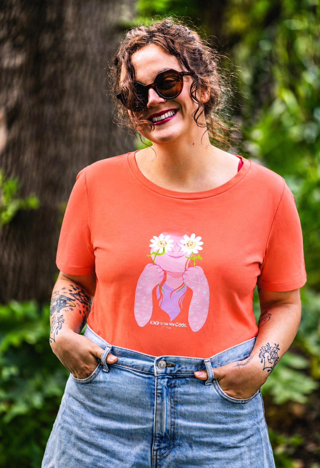 Tee-shirt KIND IS THE NEW COOL - Collab' Emilie Theillard