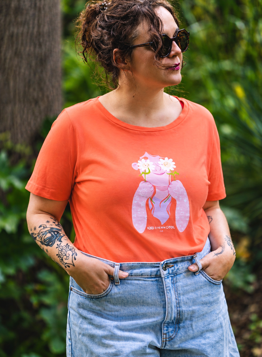 Tee-shirt KIND IS THE NEW COOL - Collab' Emilie Theillard