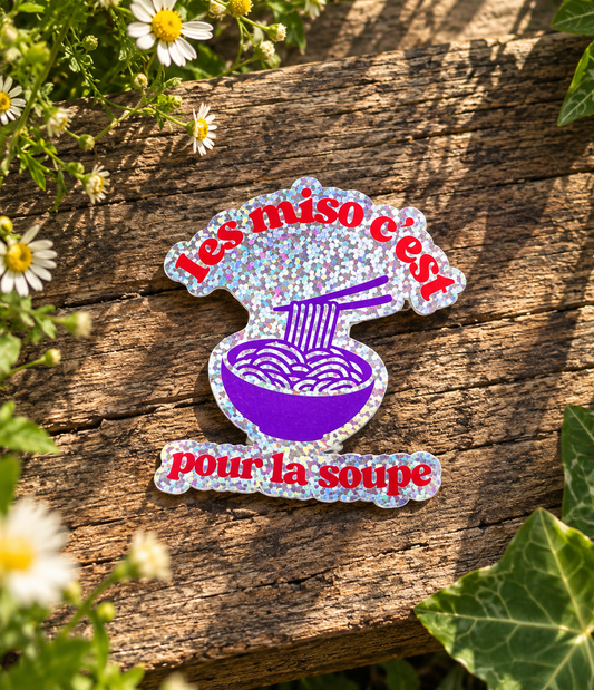 Sticker pailleté MISO