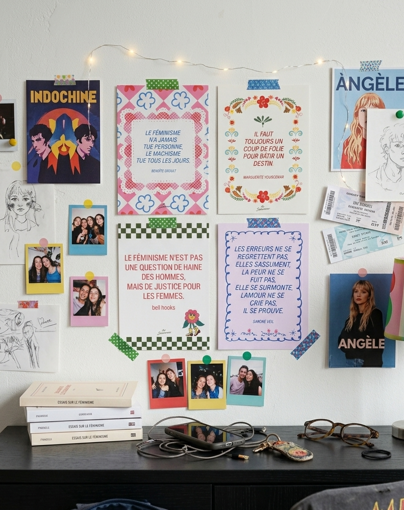 Lot de 4 cartes postales - LES INSOUMISES