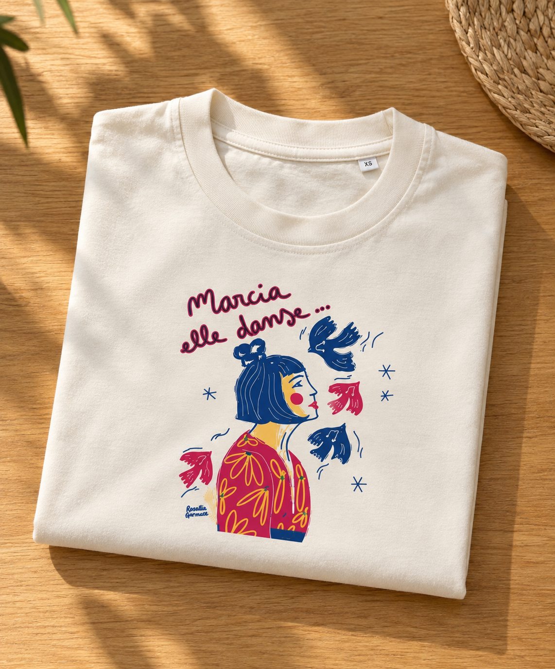 Tee-shirt écru MARCIA - Collab' Paillettes et Mimosas