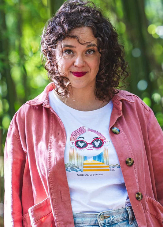 Tee-shirt NORMAL IS BORING - Collab' Emilie Theillard