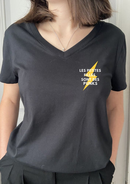 Tee-shirt col V PUNK