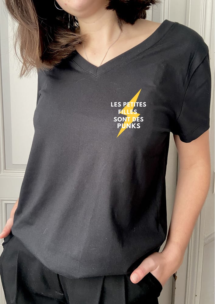 Tee-shirt col V PUNK