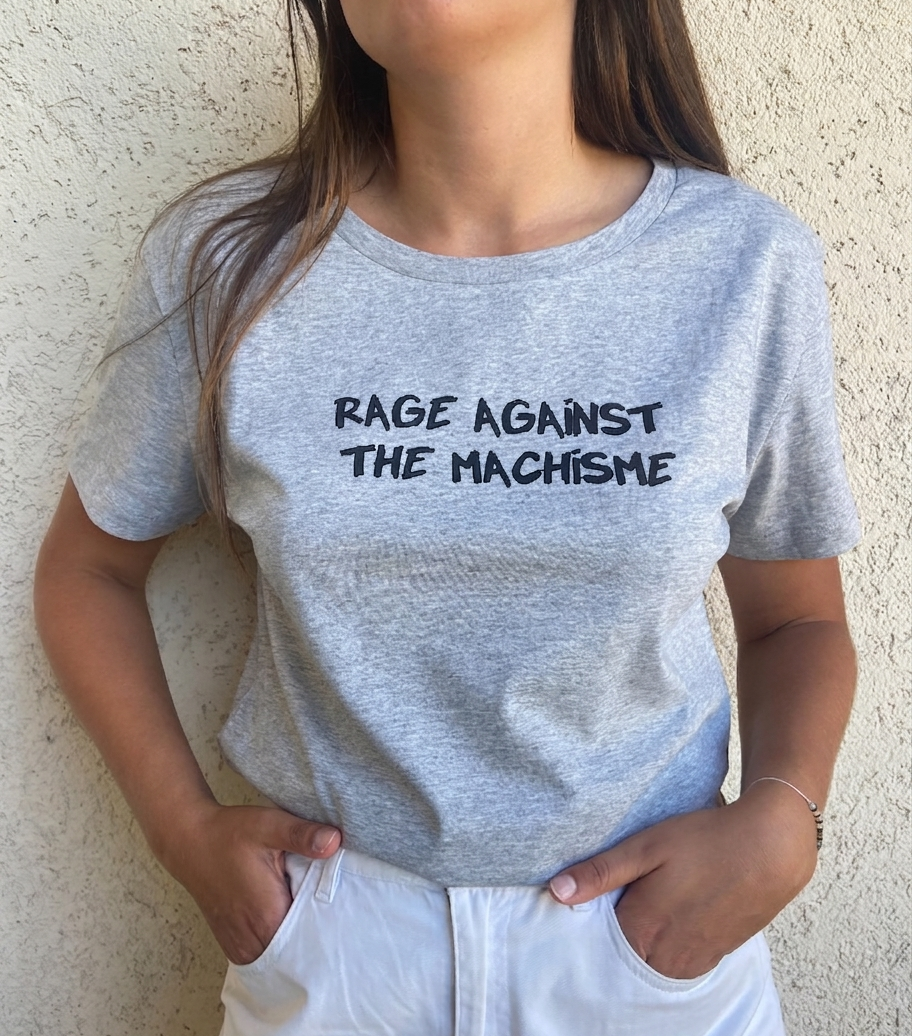 Tee-shirt gris RAGE AGAINST THE MACHISME