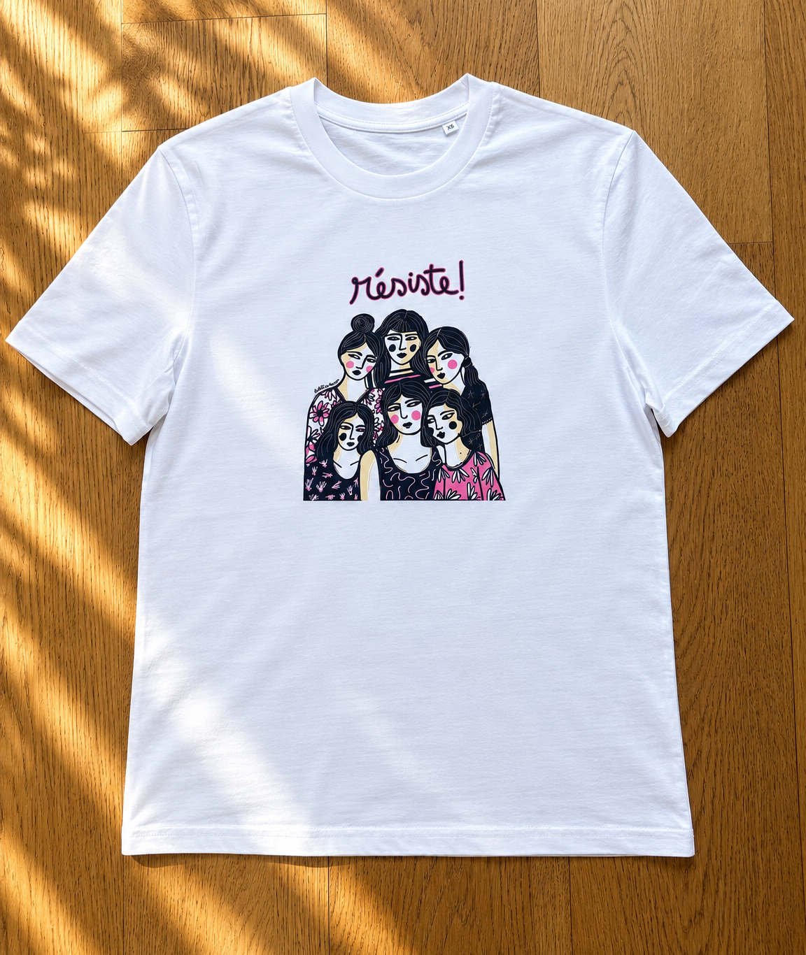 Tee-shirt RESISTE - Collab' Paillettes et Mimosas