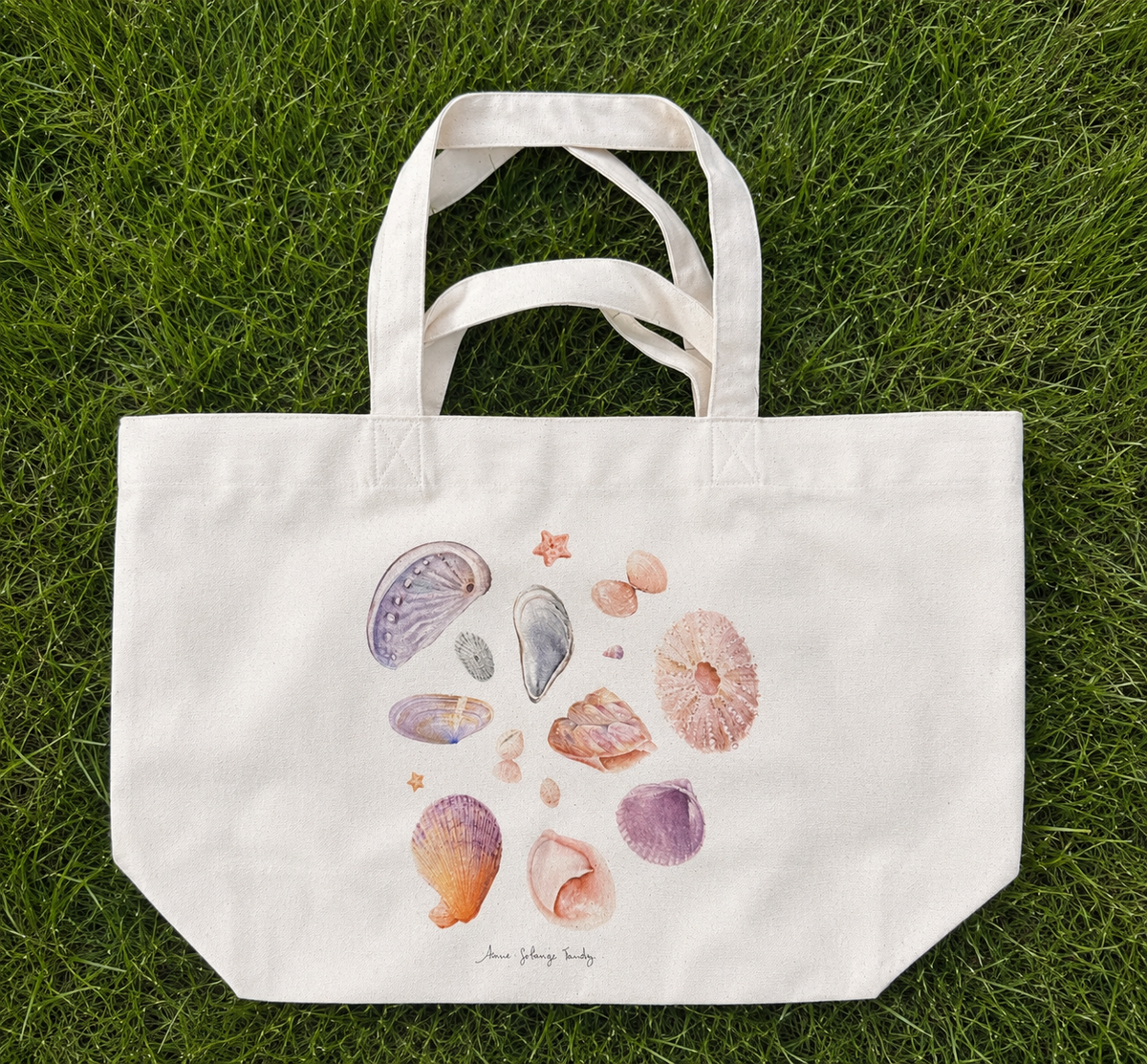 Sac cabas MES COQUILLAGES - Collab' Anne-Solange Tardy