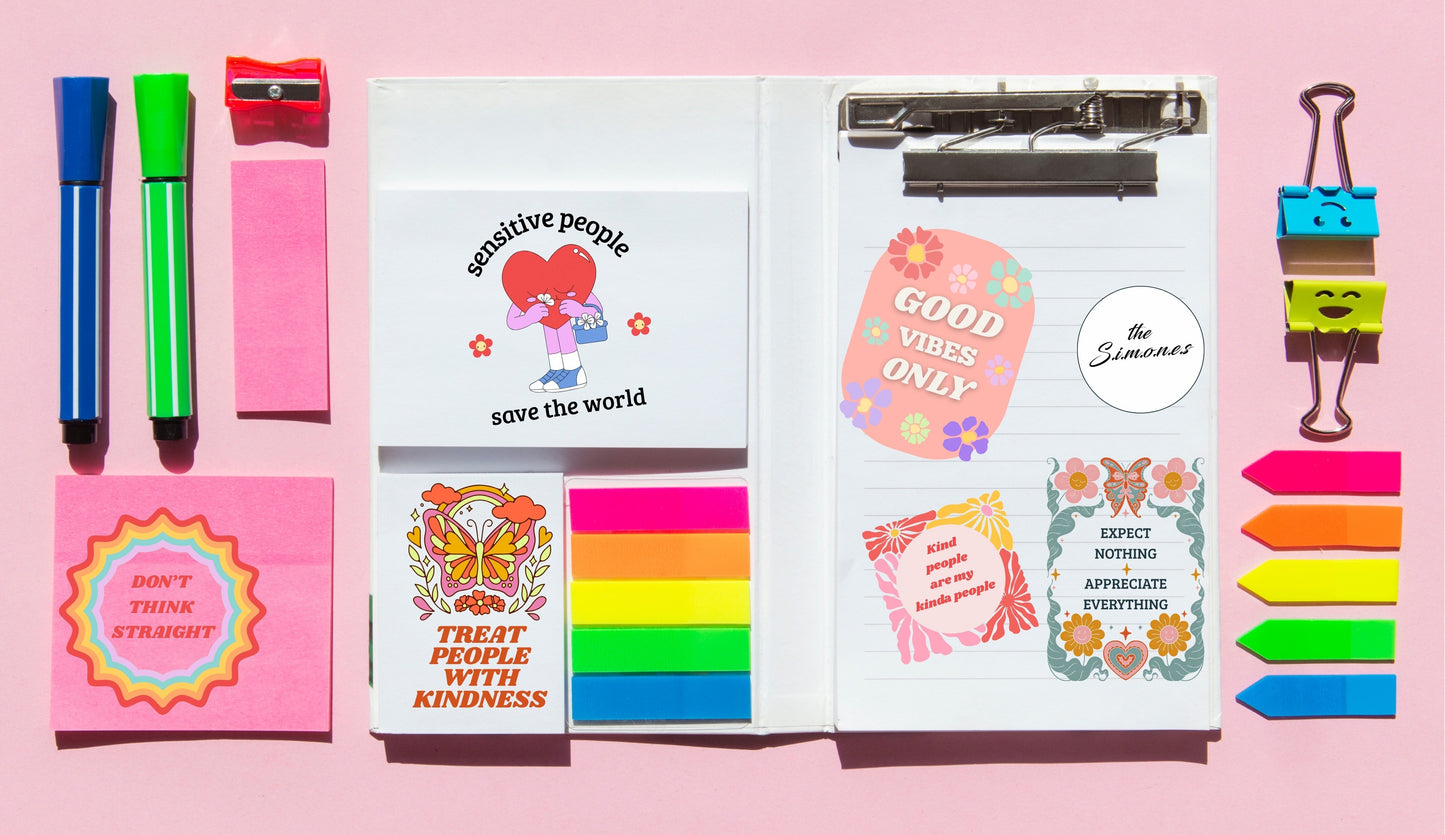 Planche de Stickers GOOD VIBES