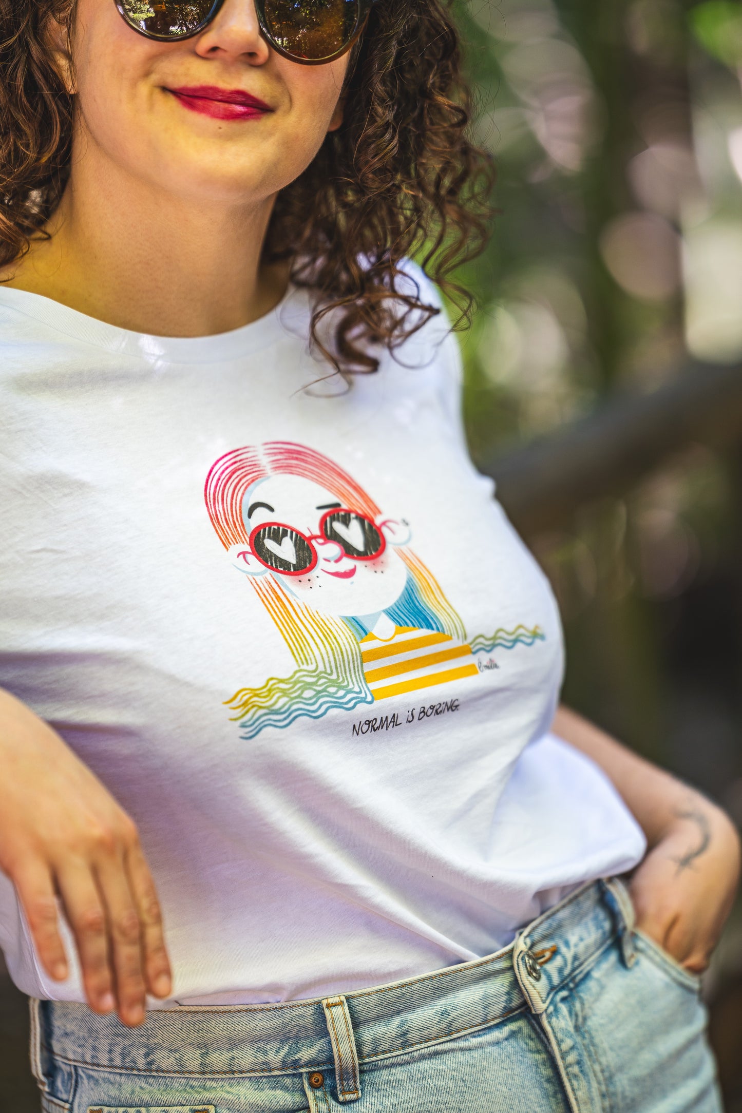 Tee-shirt NORMAL IS BORING - Collab' Emilie Theillard