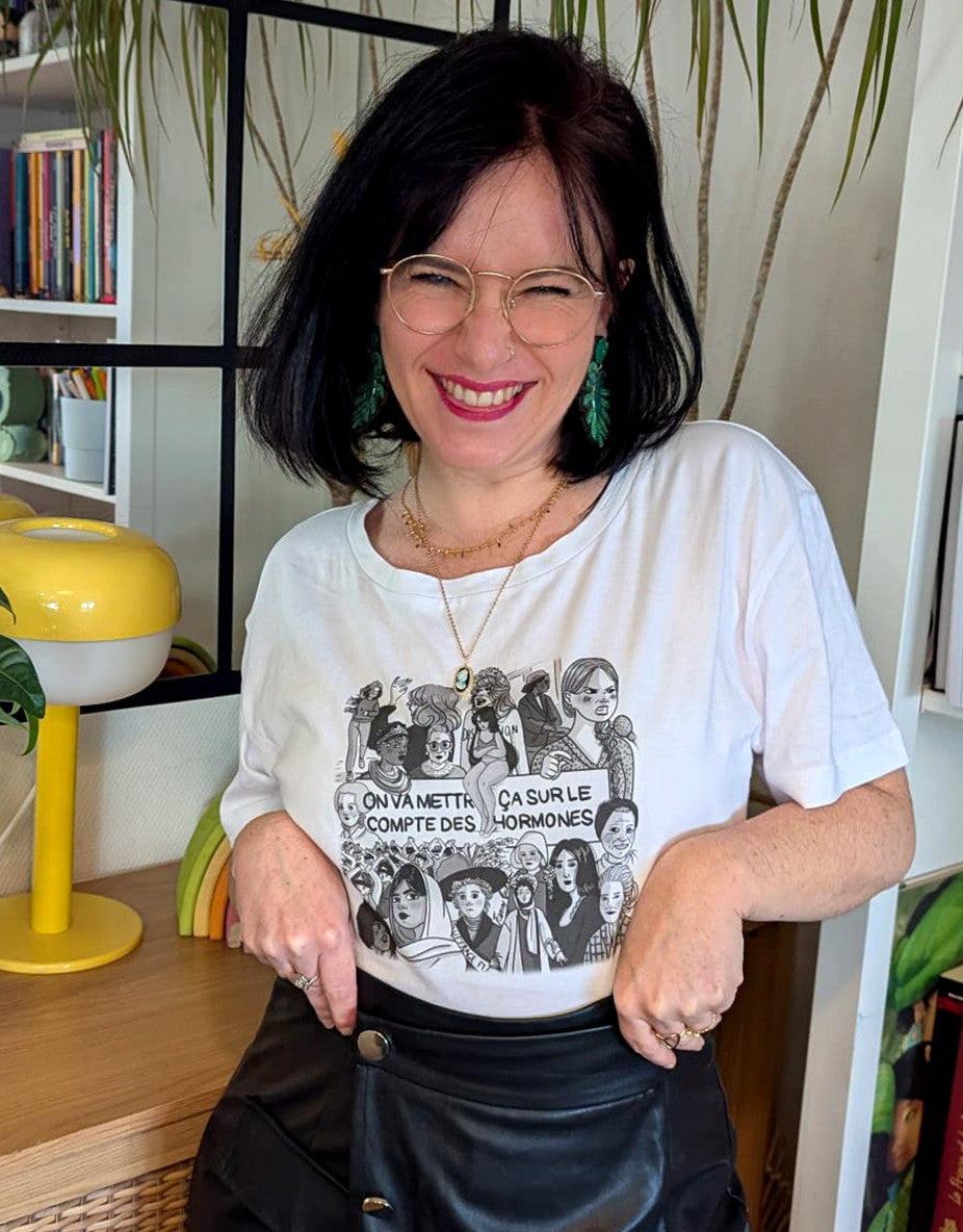 Tee-shirt HORMONES - Collab' Fanny Vella