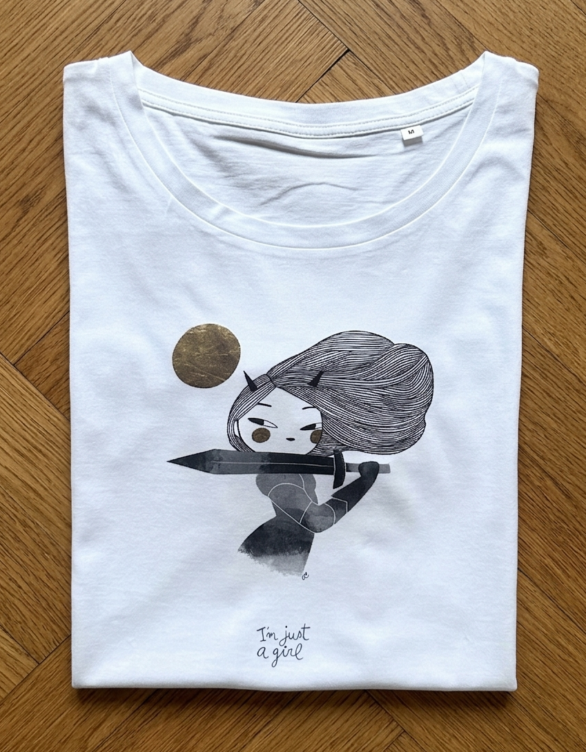 Tee-shirt I'M JUST A GIRL - Collab' Anouck Ferri