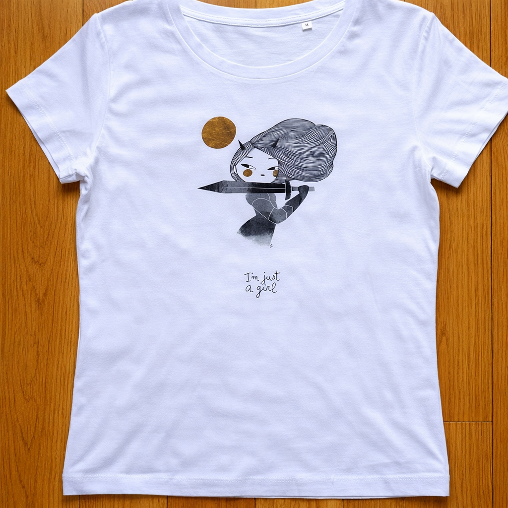 Tee-shirt I'M JUST A GIRL - Collab' Anouck Ferri